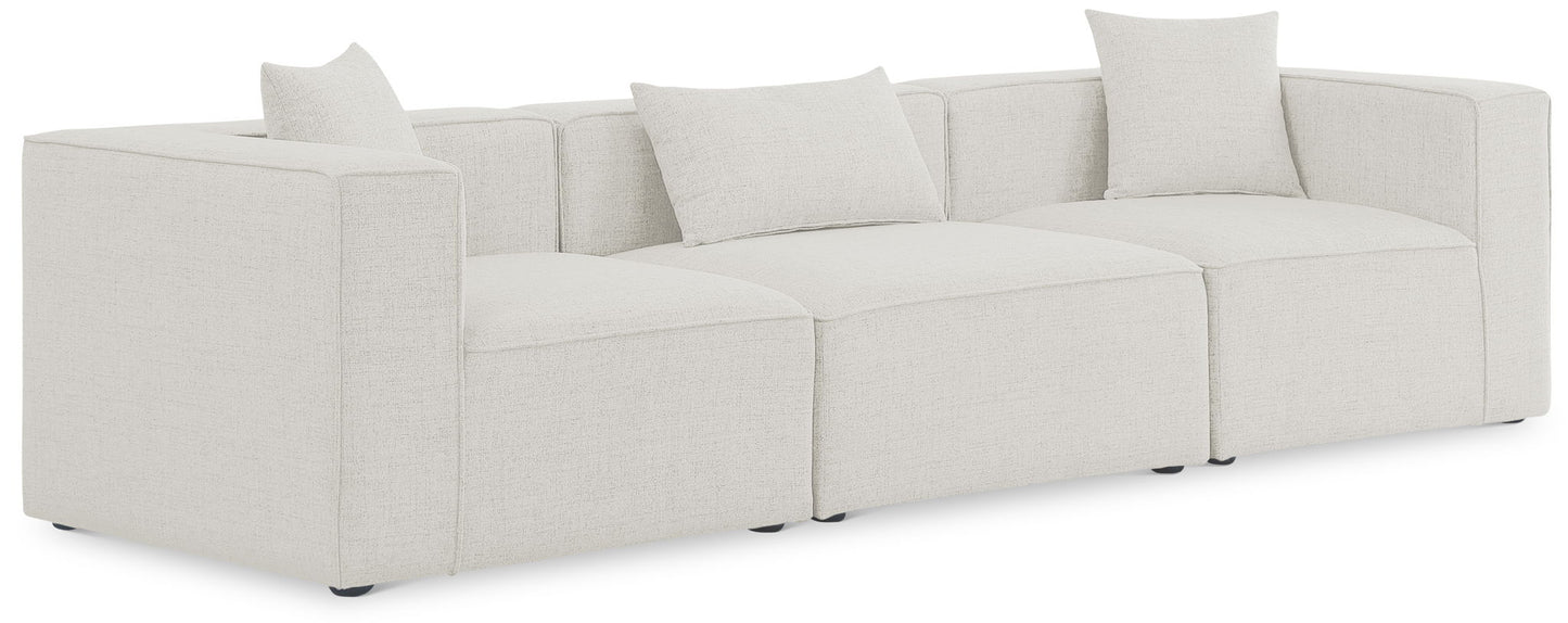 Cube - Linen Modular 3 Seat Sofa