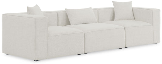 Cube - Linen Modular 3 Seat Sofa