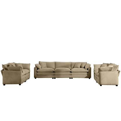 Elegant Oversized Sectional Sofa Set With Deep Seats And Flexible Layout