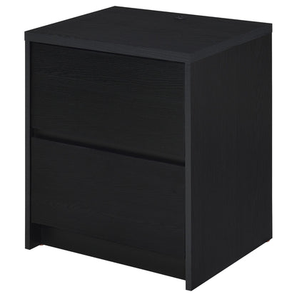 Geary - 2 Drawer Nightstand With LED Lights And USB Charging Ports
