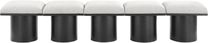 Pavilion - 5 Piece Modular Bench With Black Base