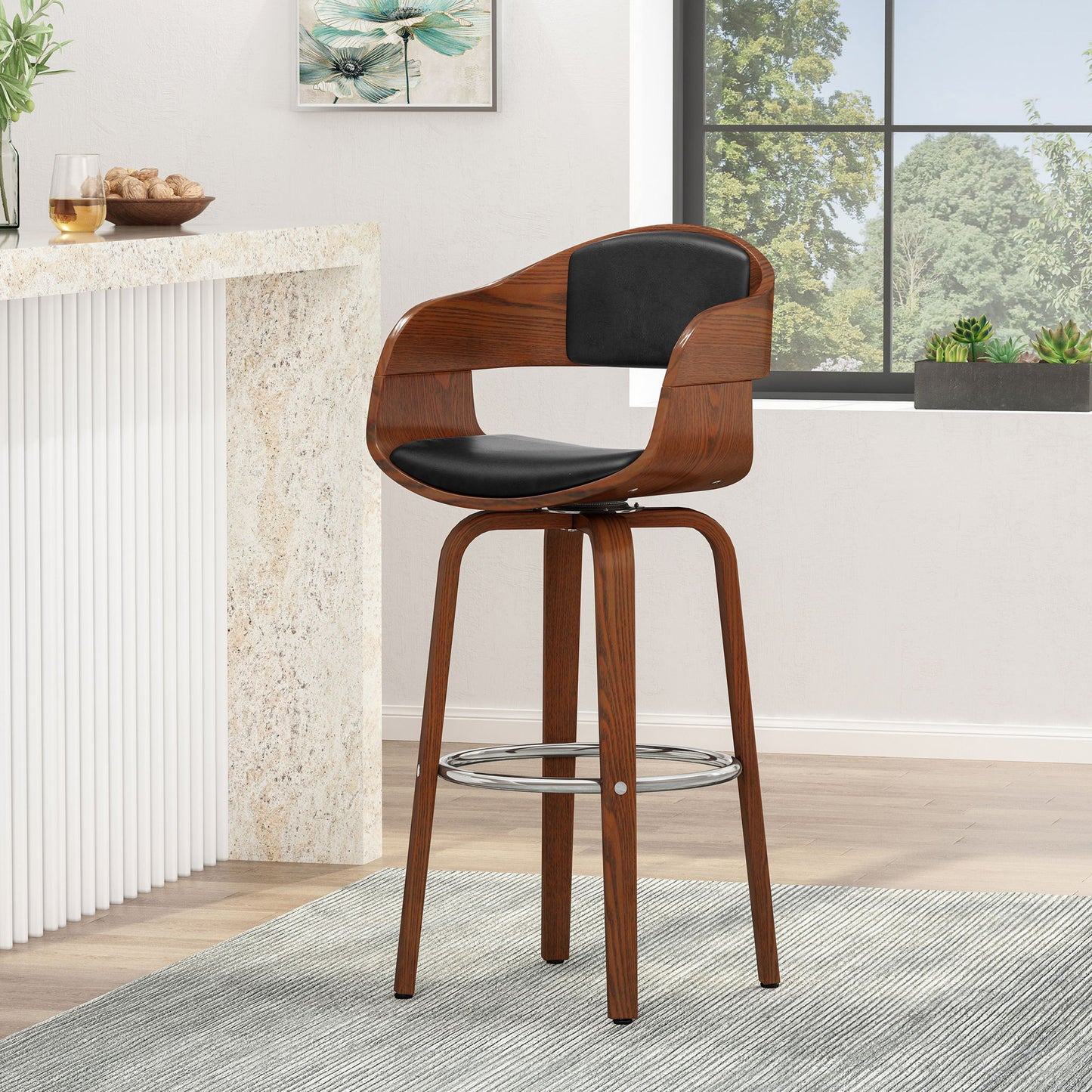 Modern Bar Stool, Swivel Function
