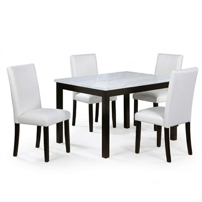 Dining Table With 4 Upholstered Side Chairs