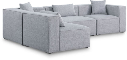 Cube - Linen 4 Piece Modular Corner Sectional