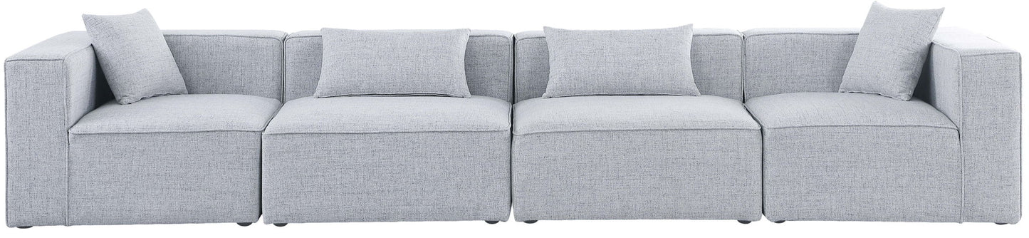 Cube - Linen Modular 4 Seat Sofa