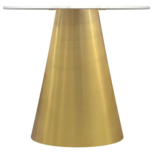 Landry - Round End Table - White Marble