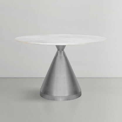 Emery - Marble/Stone Dining Table - White