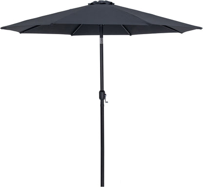 Fiji - Aluminum Patio Umbrella With Round Black Base
