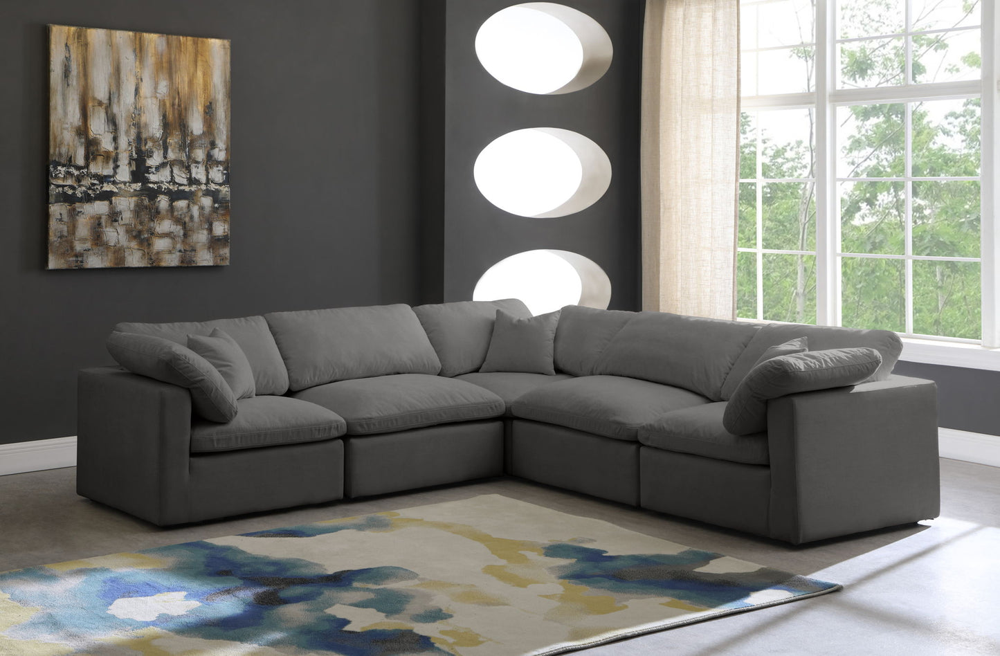 Plush - 5 Piece Modular Sectional