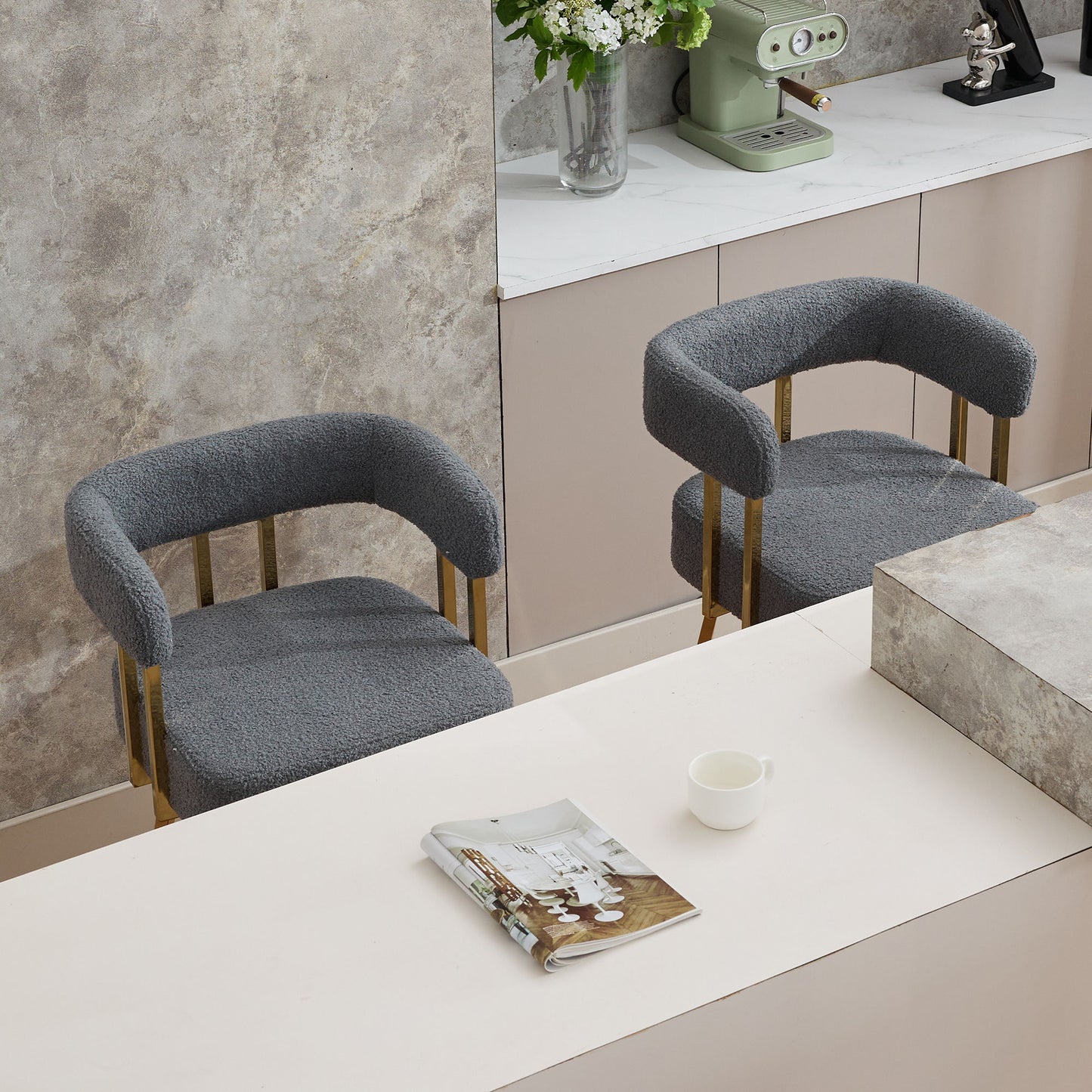 Decorative Upholstered Side Chair For Living Room (Set of 2)