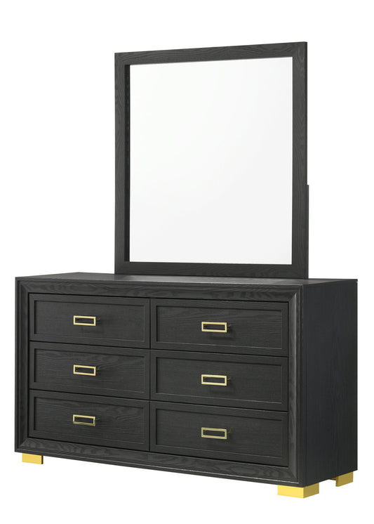 Pepe - Dresser & Mirror - Black