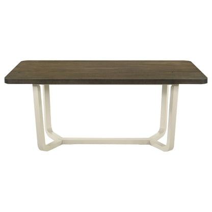 Sexton - Rectangular Dining Table With Base - Brown