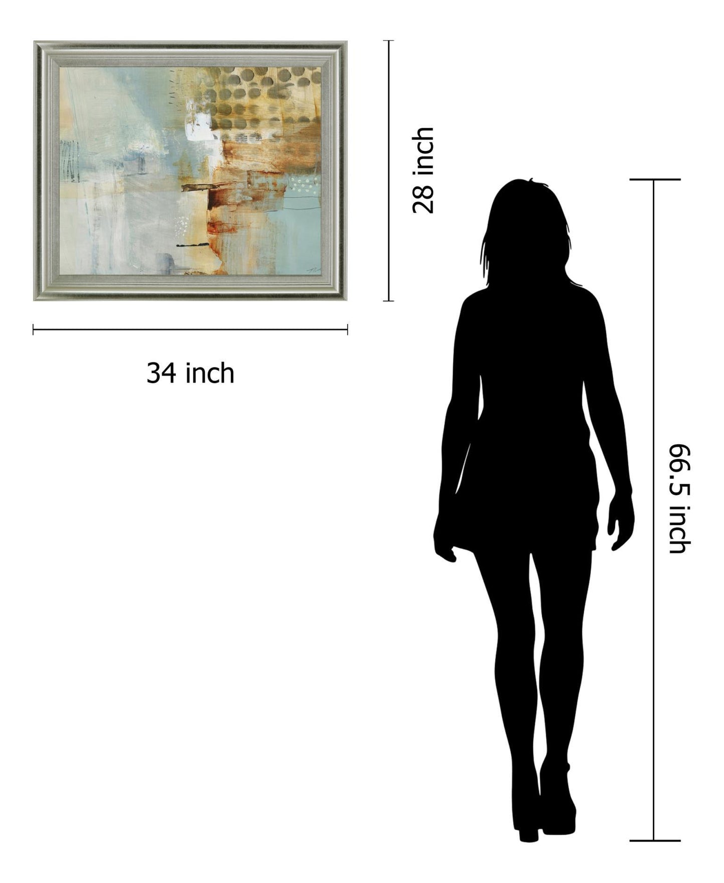 Golden Mist - 28" x 34" Framed Wall Art