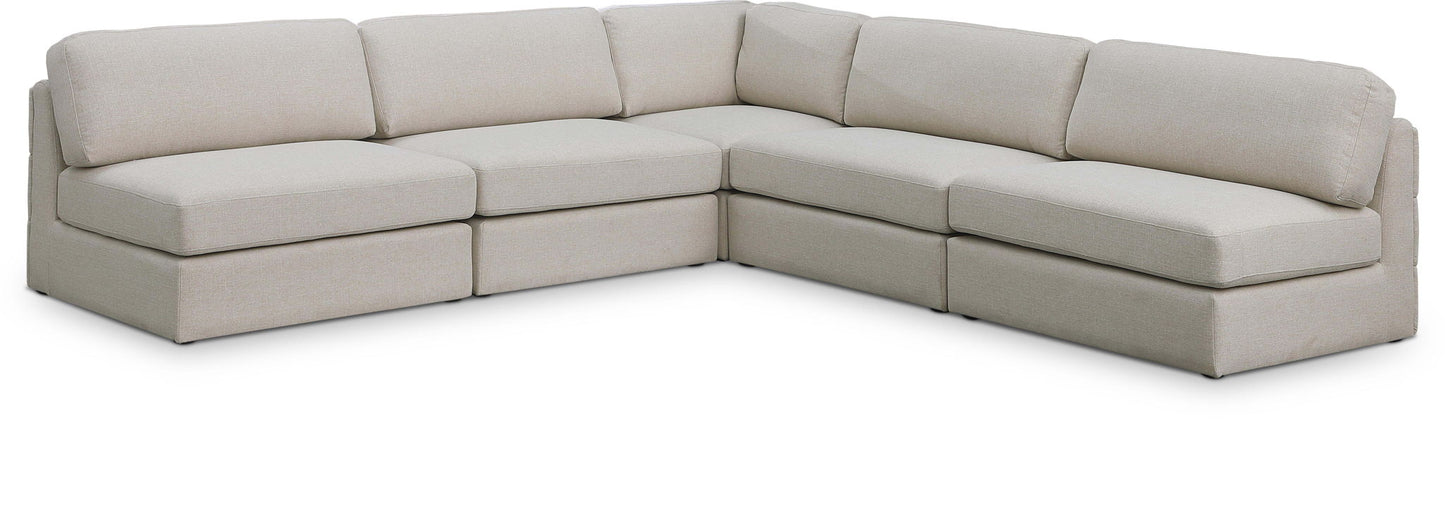 Beckham - 5 Piece Modular Corner Armless Sectional