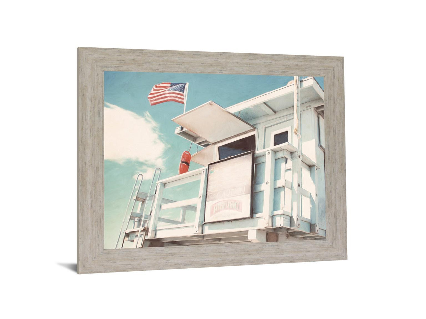 Seaside Watchtower - 28" x 34" Framed Wall Art