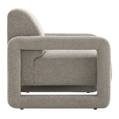 Glenda - Accent Chair - Gray Chenille