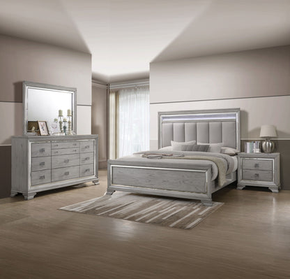 Vail - King 4 Piece Bedroom Set - Gray
