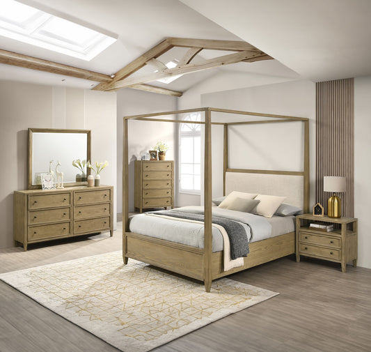 Sienna - Queen 4 Piece Bedroom Set - Ash