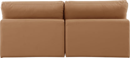 Comfy - Faux Leather Modular Armless Sofa 2 Seats