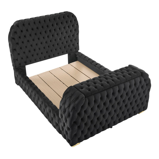 Natalia - Upholstered Bed With Decking Board Set