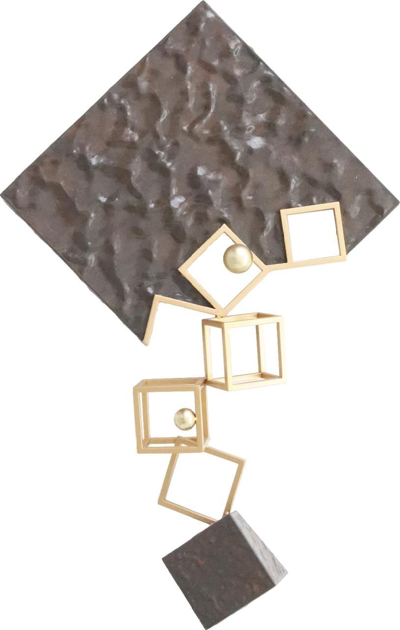 Cubist Cascade - 22" x 33" Framed Wall Art