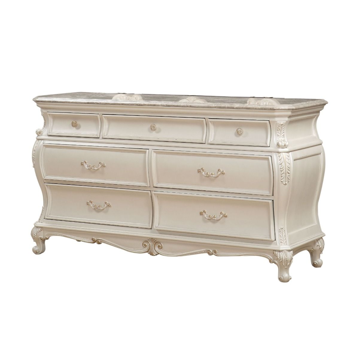 Chantelle - Dresser - Pearl White Finish