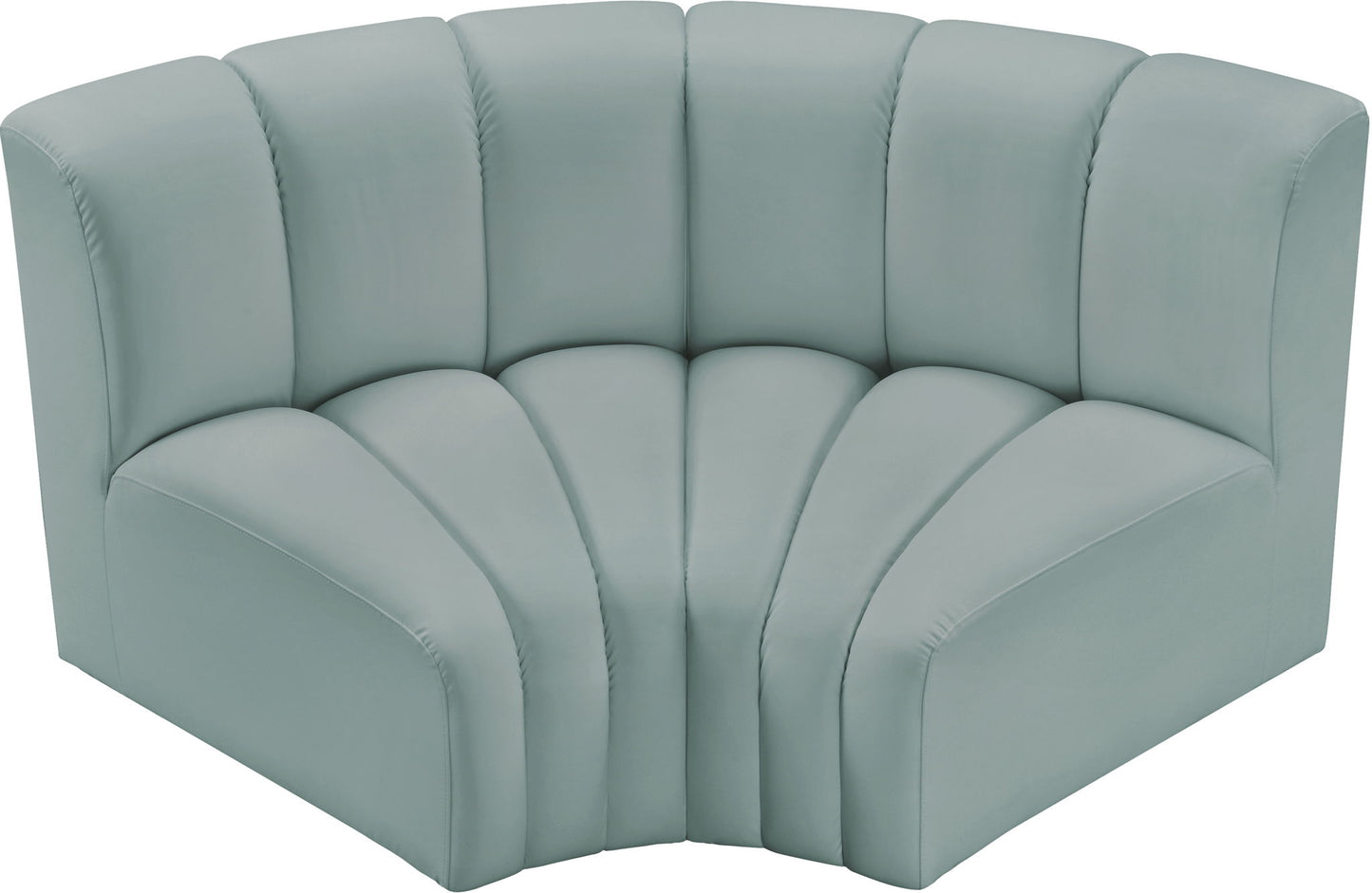 Arc - Faux Leather 2 Piece Modular Sofa