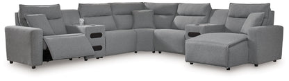 ModMax II - Salt And Pepper - Reclining Sectional