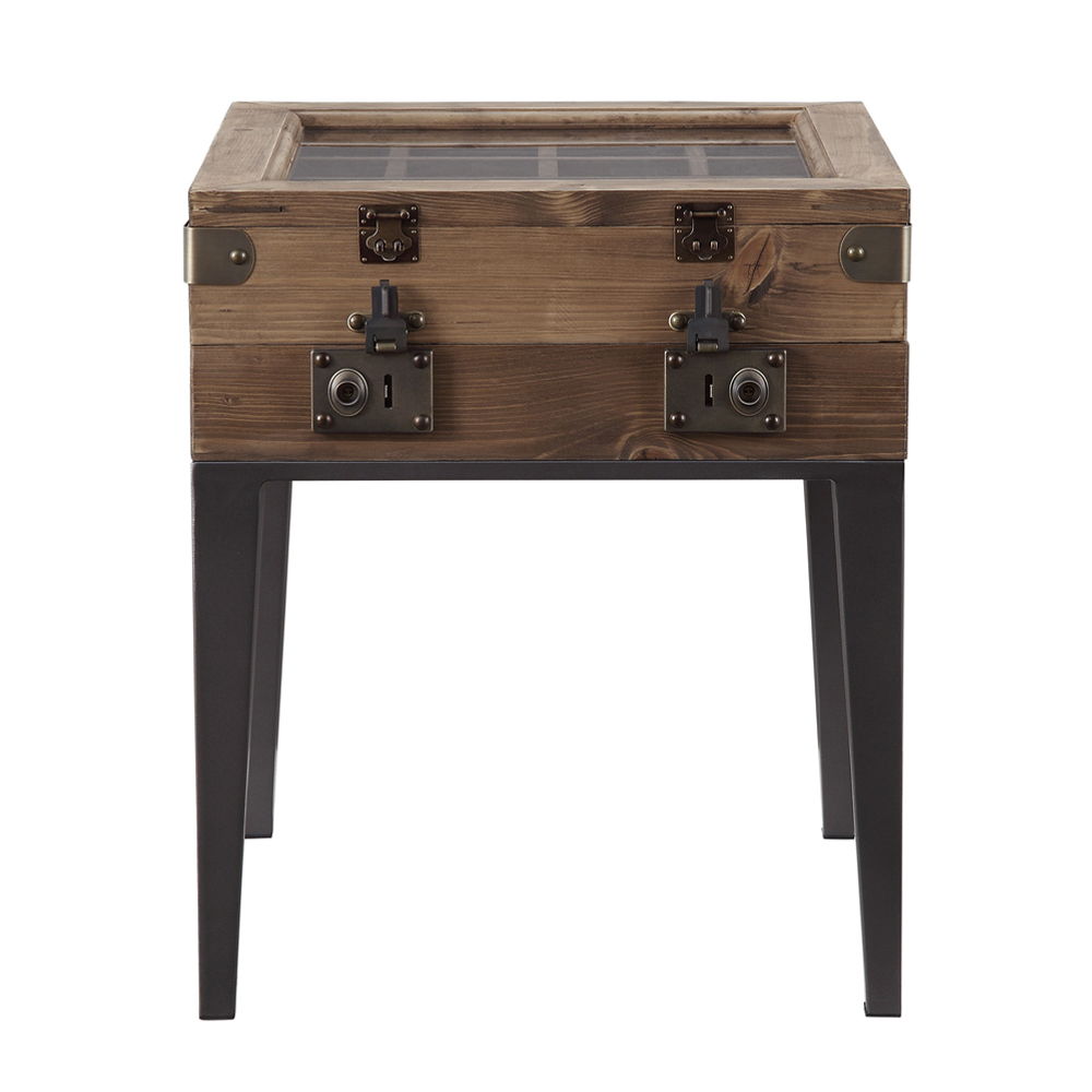 Kolin - Accent Table - Rustic Oak & Matte Gray