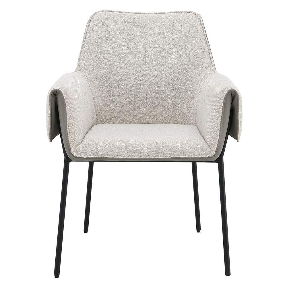 Jirina - Arm Chair (Set of 2) - Beige Chenille