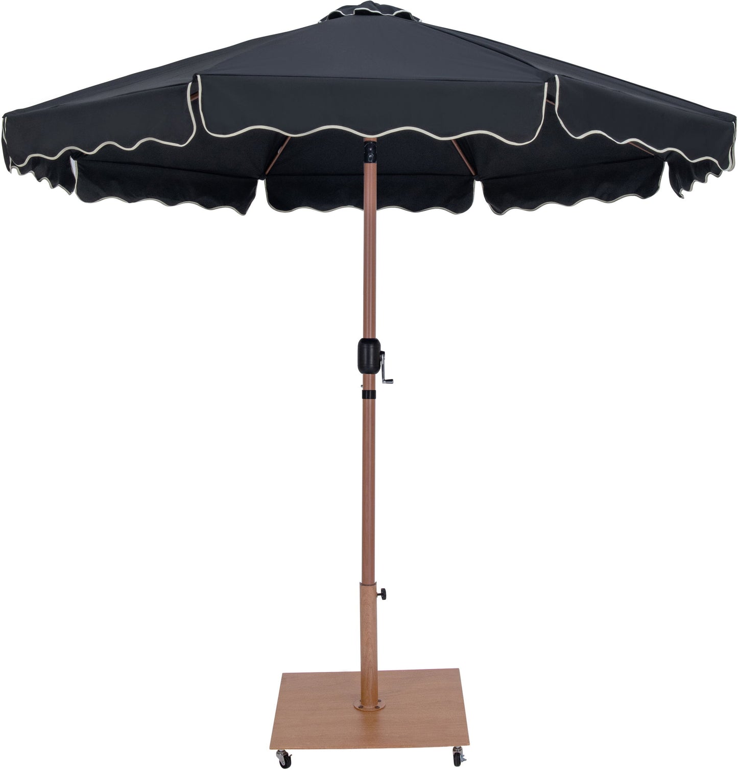 Amalfi - Aluminum Patio Umbrella - Light Brown Base / Light Brown Pole
