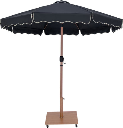 Amalfi - Aluminum Patio Umbrella - Light Brown Base / Light Brown Pole
