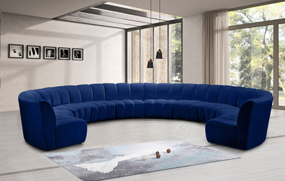 Infinity - 10 Piece Velvet Modular Sectional