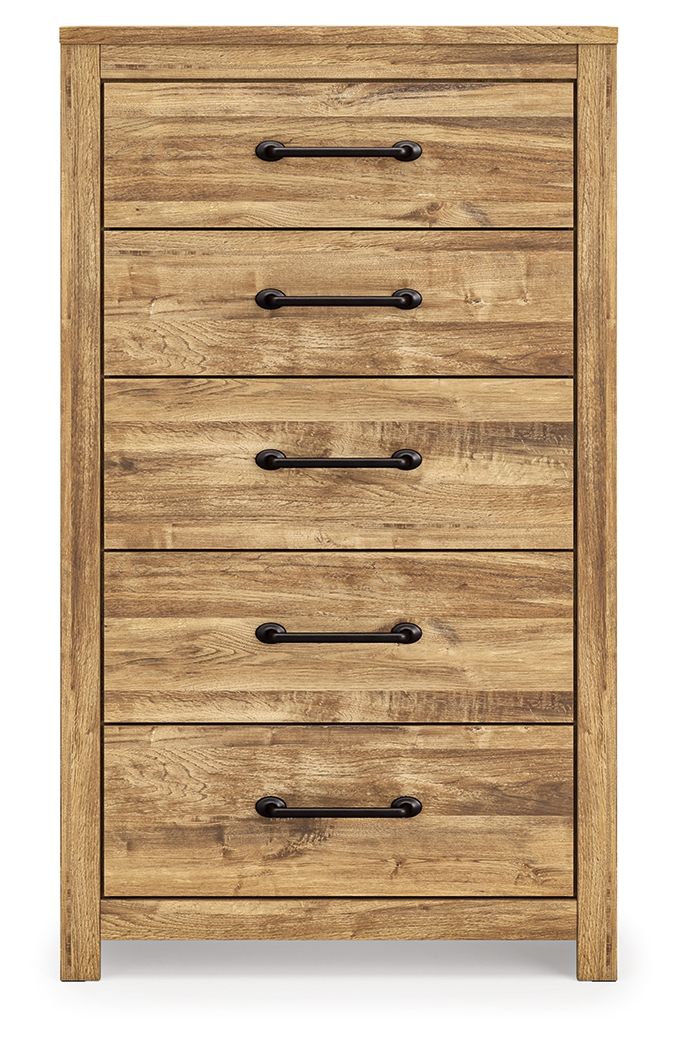 Maystonna - Five Drawer Chest - Brown