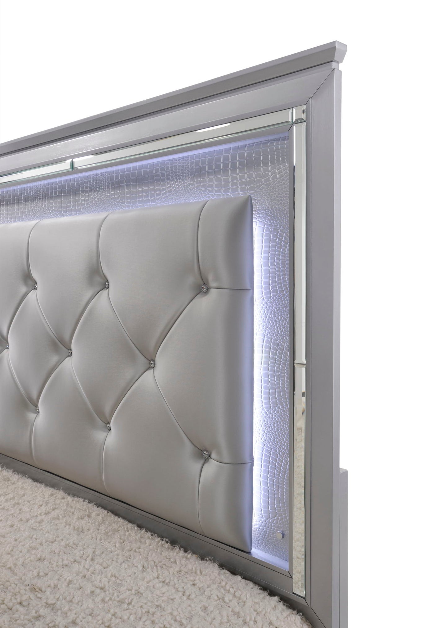 Lillian - Queen 5 Piece Bedroom Set - Gray