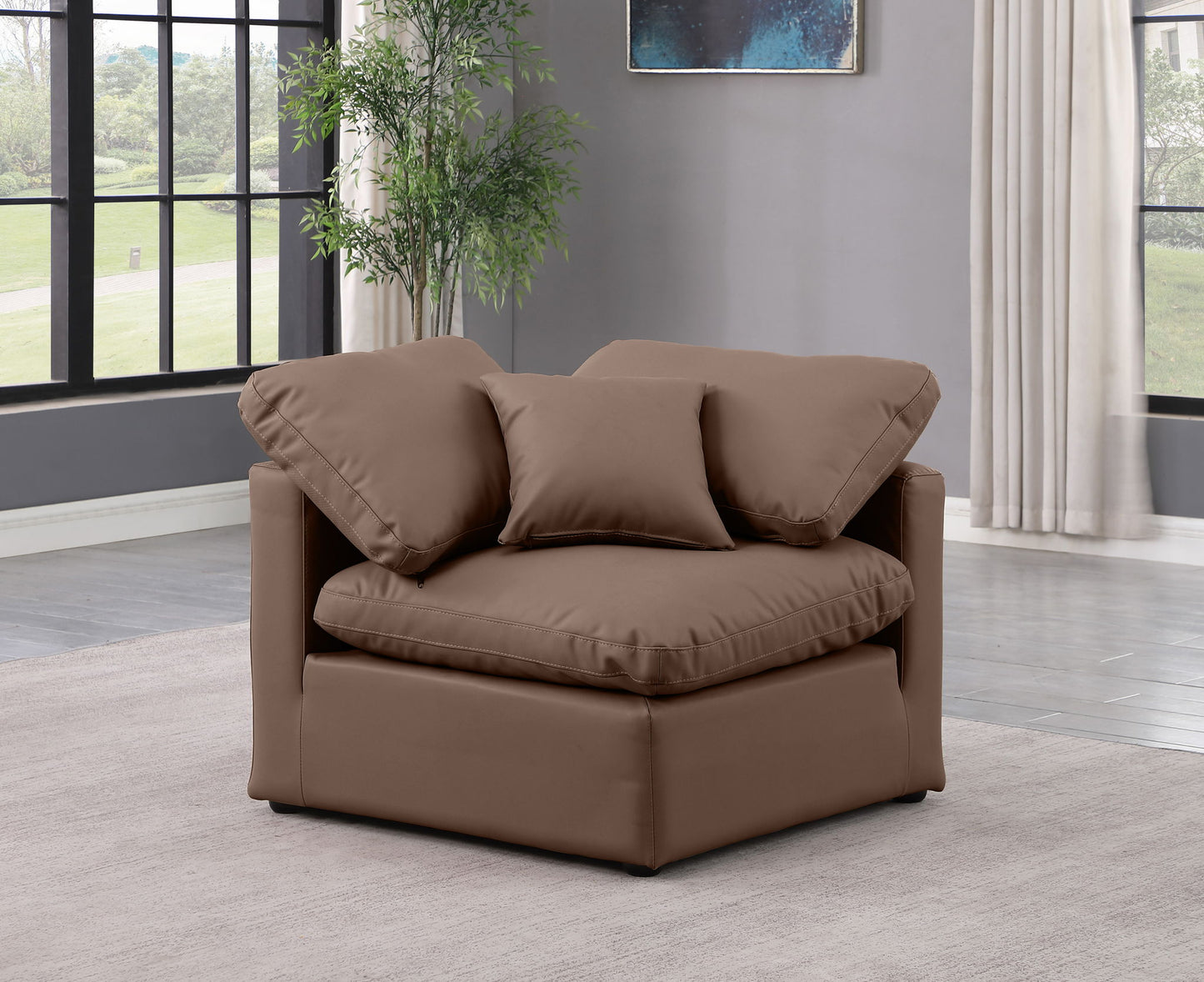 Indulge - Faux Leather Corner Chair