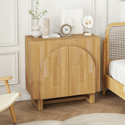 2 Door Cabinet, Suitable For Bedroom - Natural