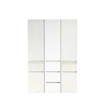 Elise - Modular Closet System With Mirror - White