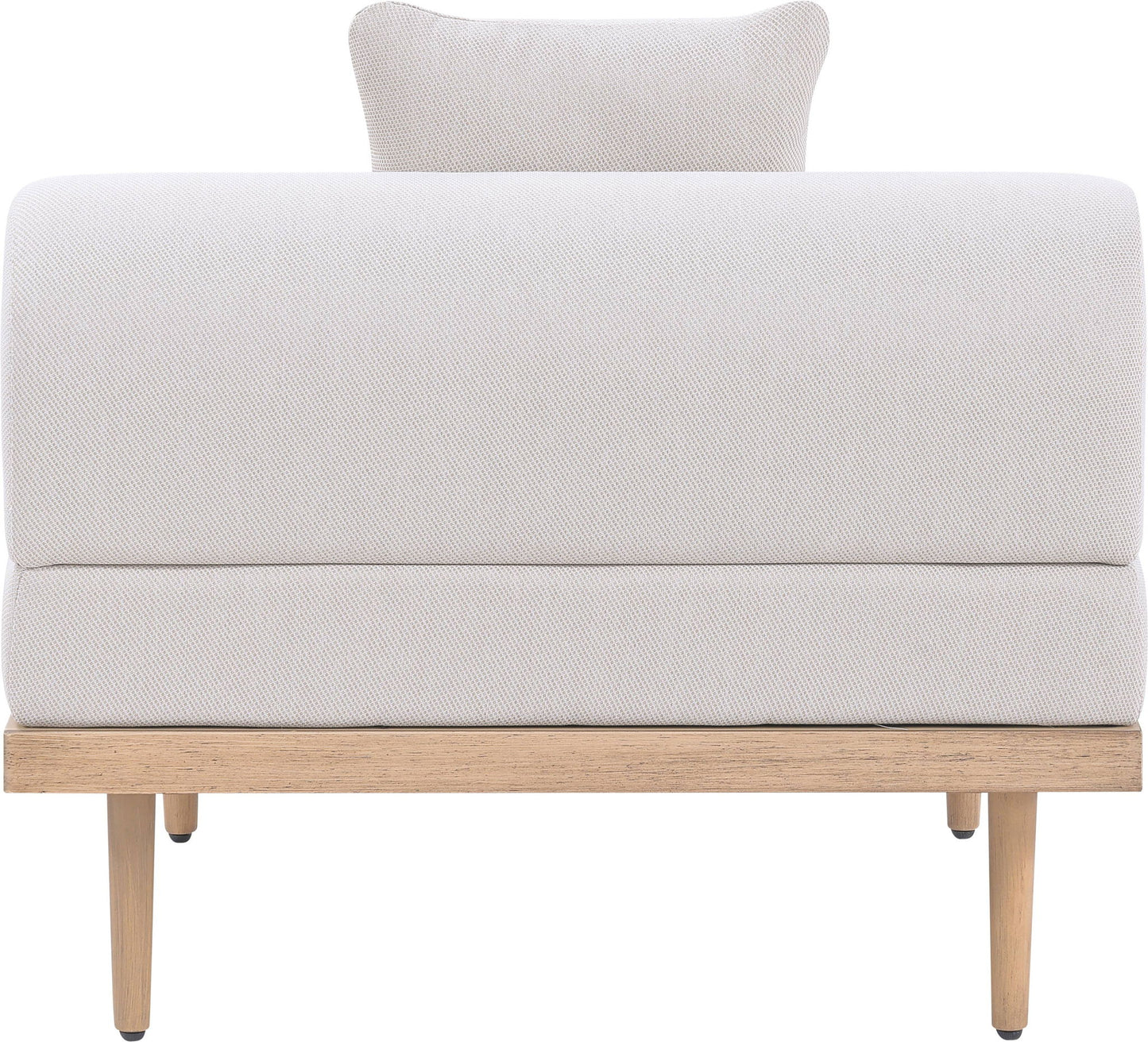 Laguna - Resilient Water Resistant Fabric Upholstered Outdoor Patio Modular Armless Chair