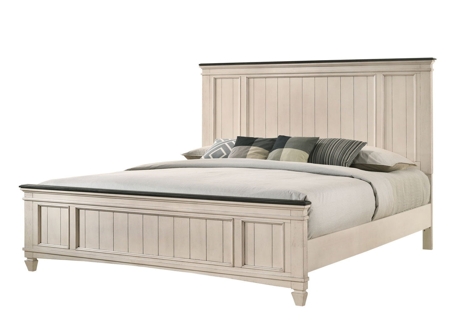 Sawyer - King 5 Piece Bedroom Set - Antique White