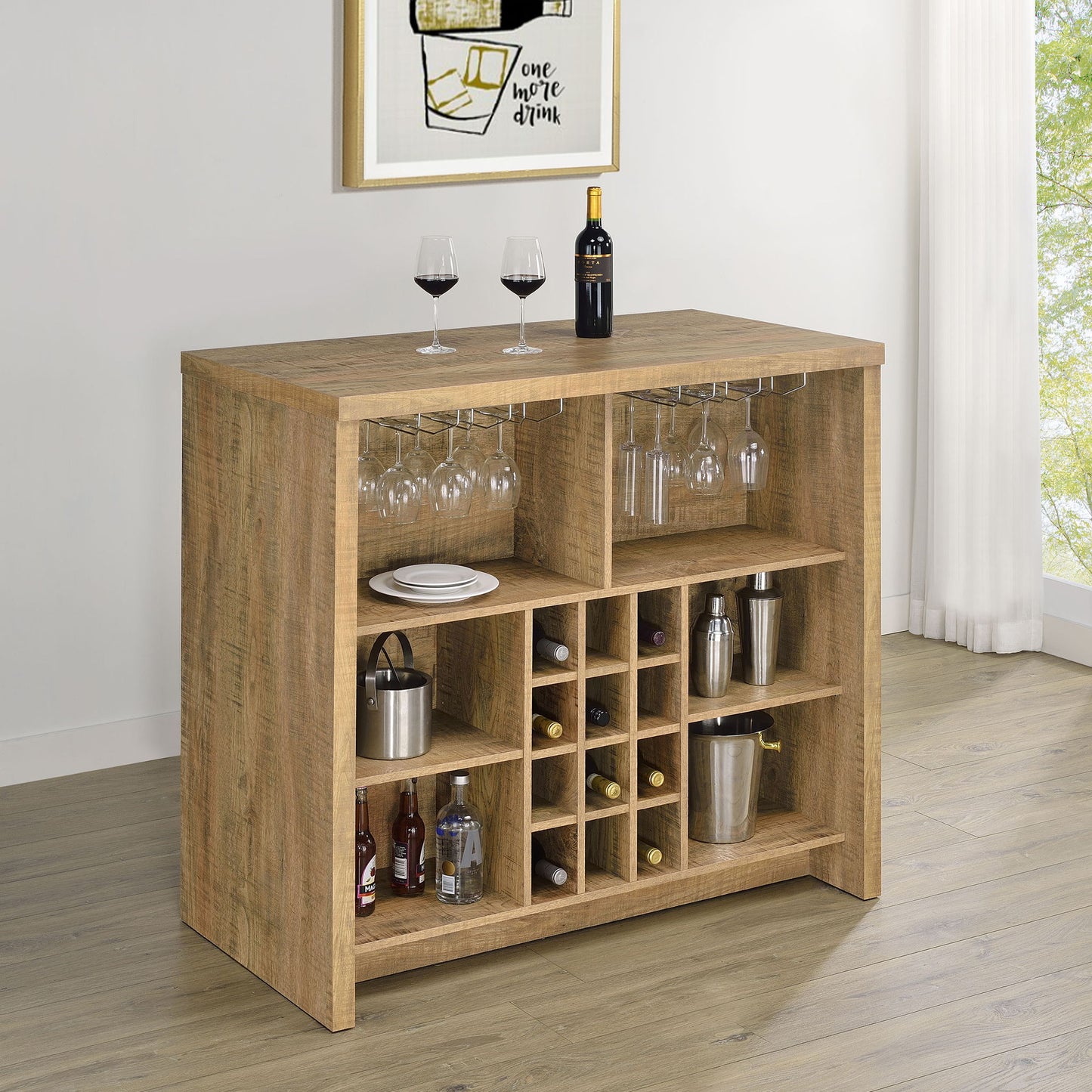 Irving - Freestanding Home Bar With Wine Storage