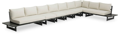 Maldives - 7 Piece Water Resistant Outdoor Patio Modular Sectional With Gray Base