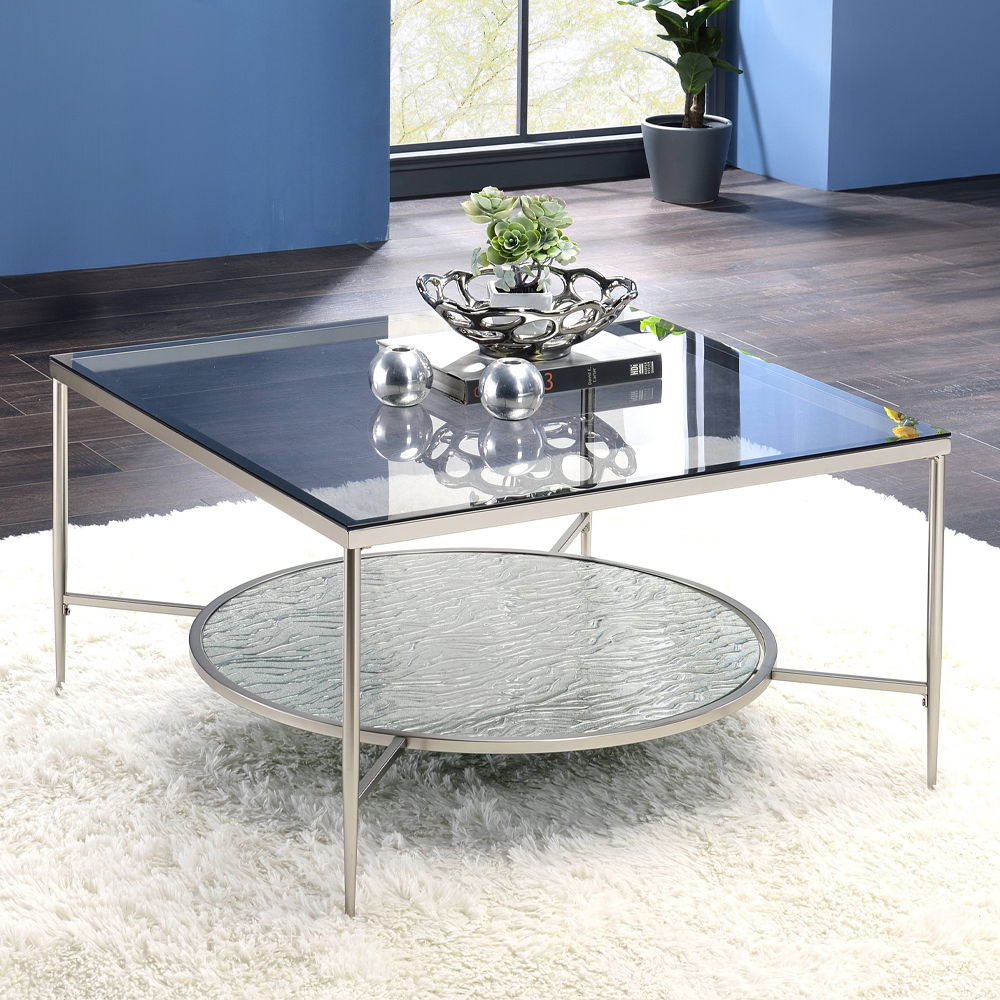 Adelrik - Coffee Table - Glass & Chrome