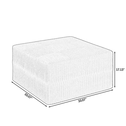 Modern Minimalist Ottoman Sofa Compressed Sectional Couch Sleeper