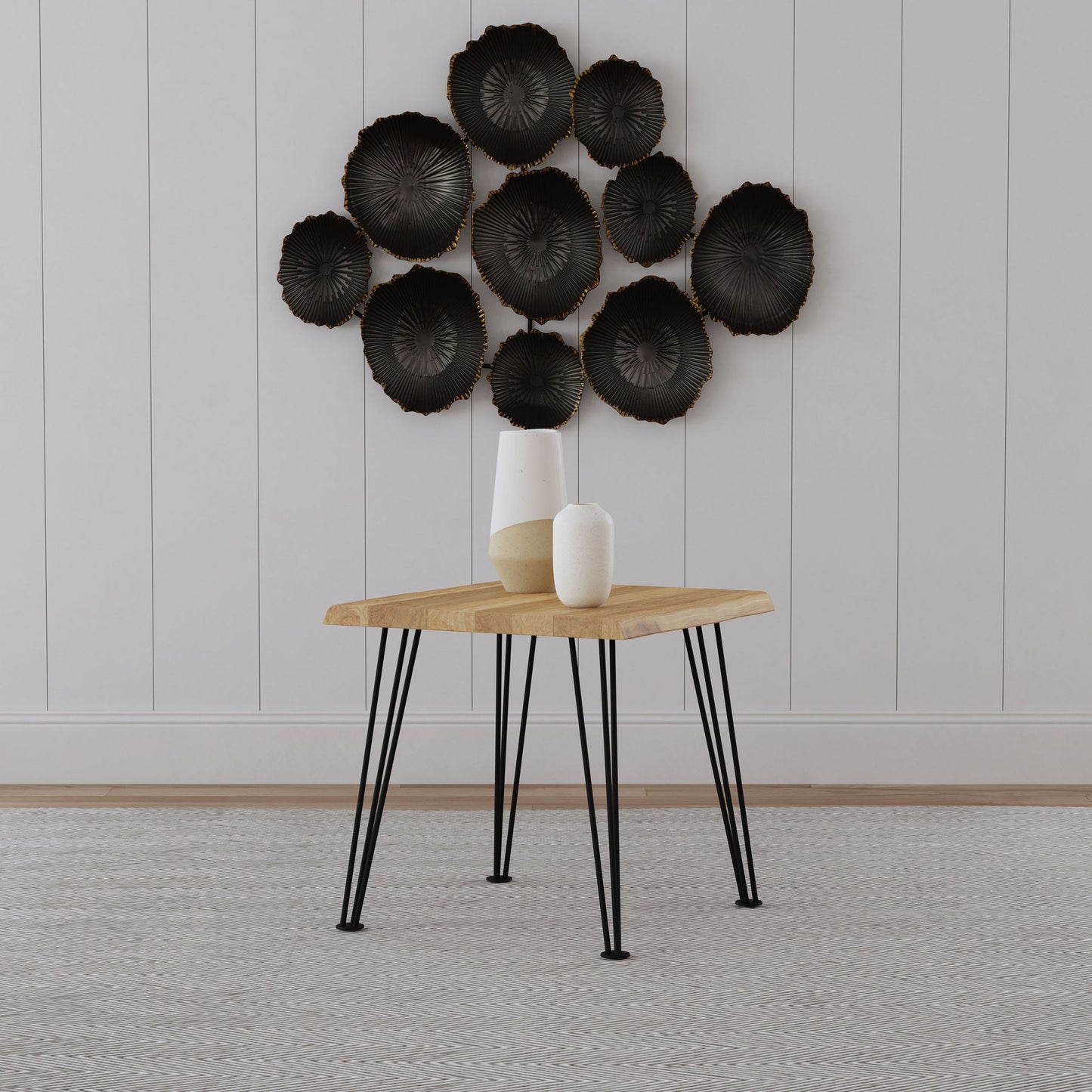 Hairpin - Leg End Table - Brown