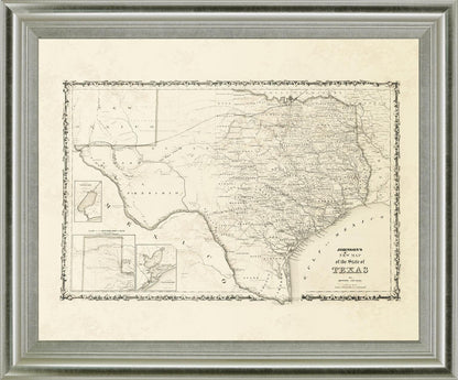 Aged Cartographer - 28" x 34" Framed Wall Art