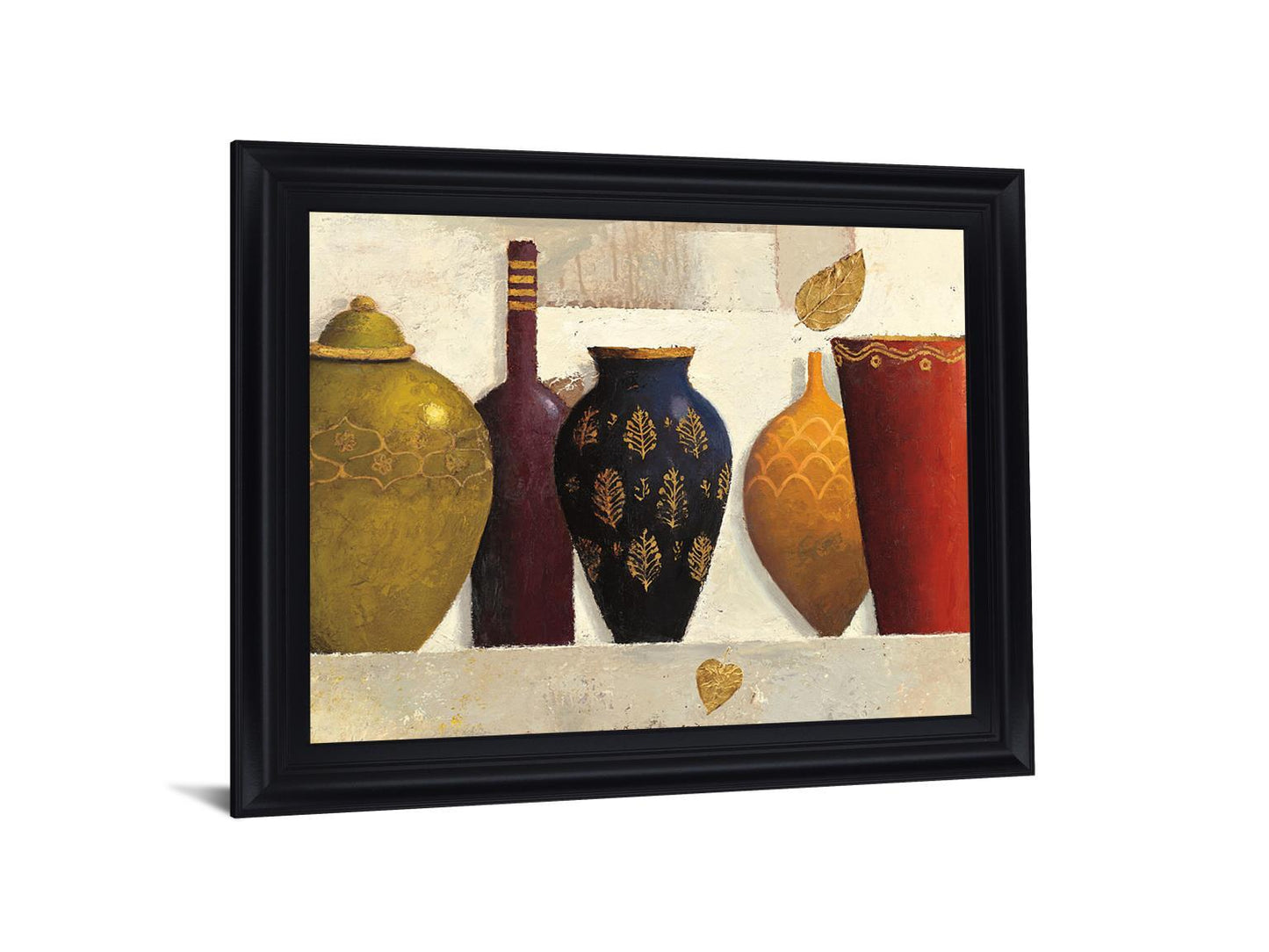 Golden Leaf Display - 28" x 34" Framed Wall Art