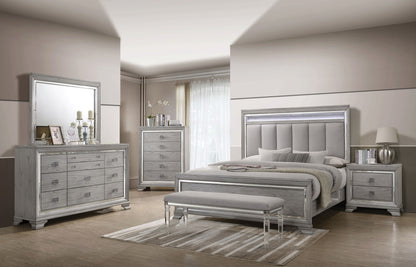 Vail - California King Upholstered Bed - Gray