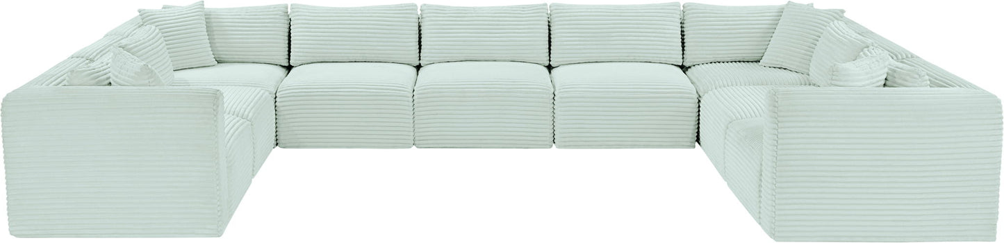 Shaggy - 9 Piece Modular U-Shaped Sectional