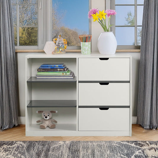 Ratana - Cabinet - Gray & White
